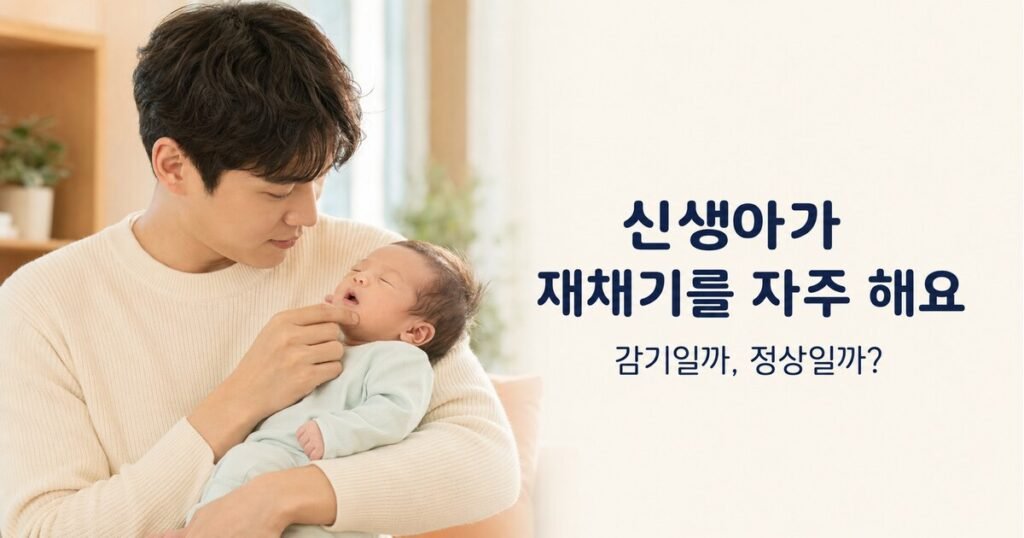 신생아가 재채기를 자주 해요, 감기일까? 정상·진료 기준