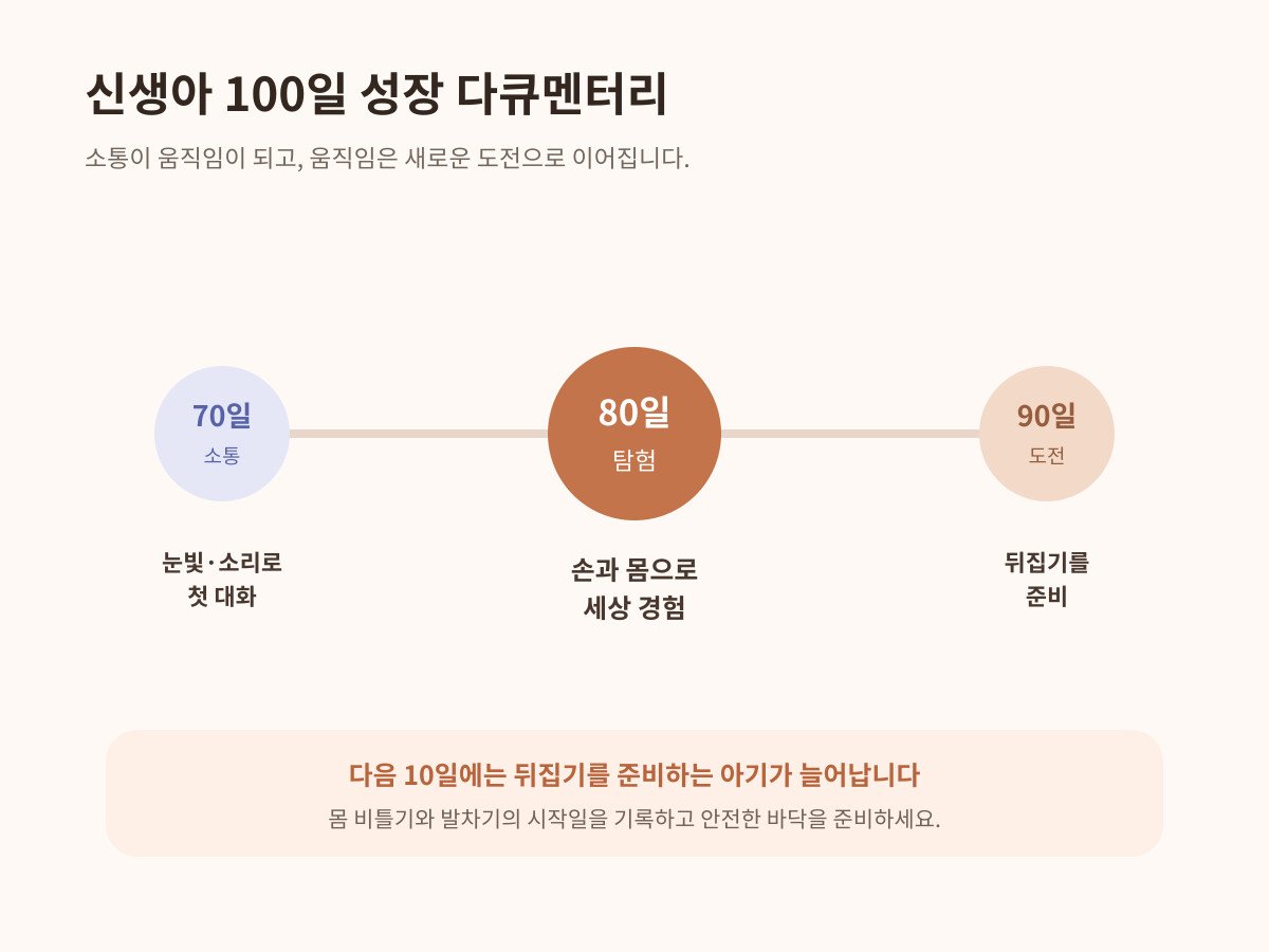 70일 소통 80일 탐험 90일 도전 신생아 100일 성장 다큐멘터리